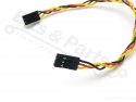 Jumper cable female/female 3 pins 20cm (servo cable)